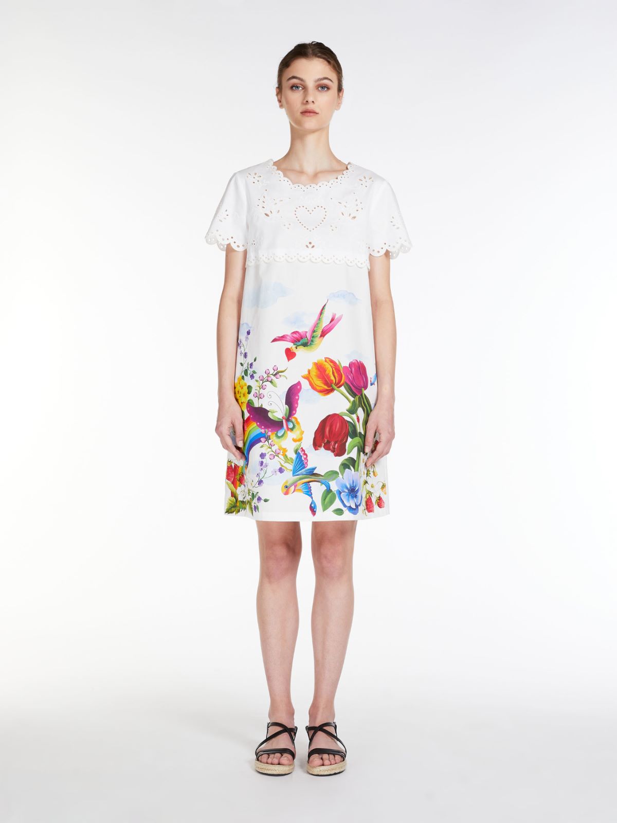 Abito in cotone Sangallo - BIANCO - Max Mara - 2