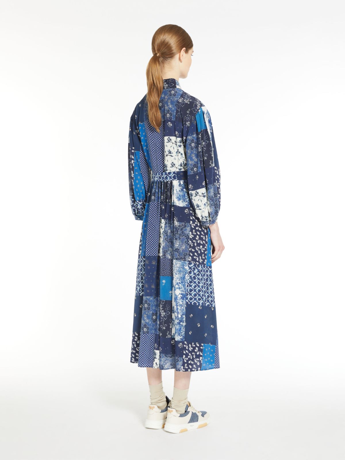 Pure silk dress - NAVY - Max Mara - 3