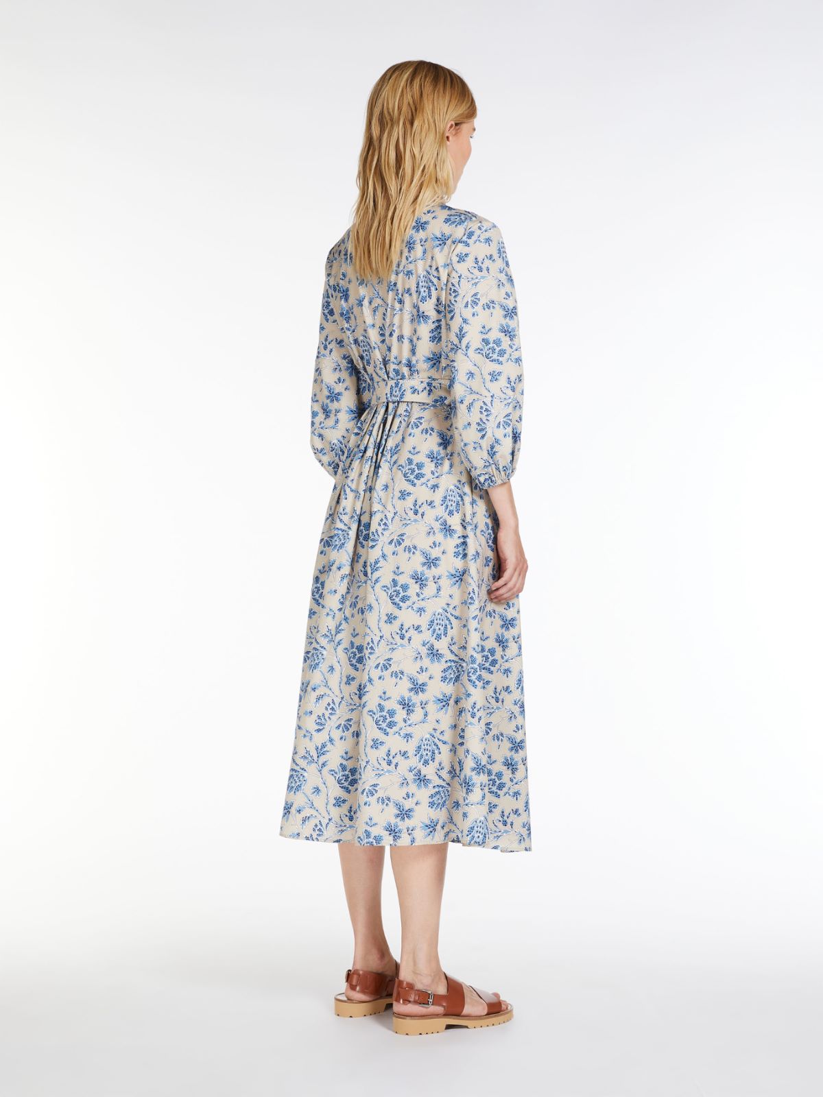 Cotton-poplin dress - IVORY - Max Mara - 3