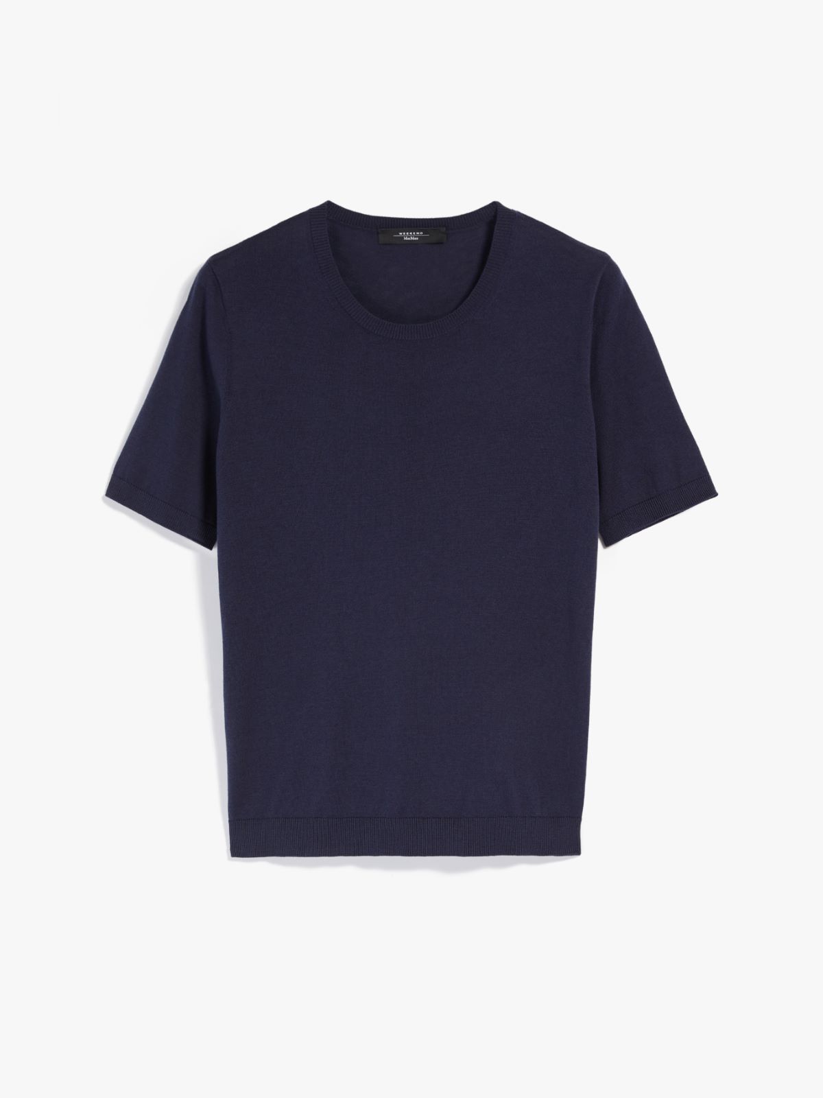 Weekend T By Max Mara BATUN Silk Navy Knitted Top 536104276 003 main image 1
