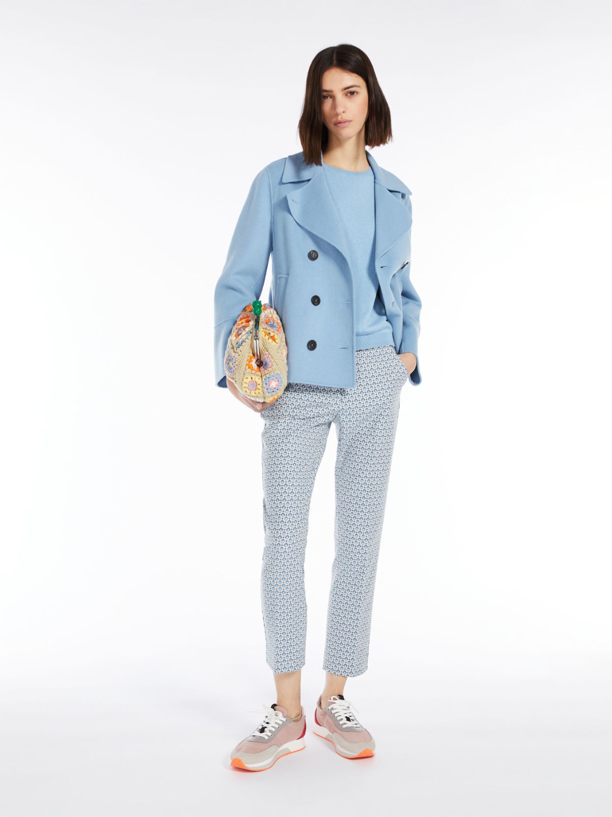 Silk-blend T-shirt - LIGHT BLUE - Max Mara