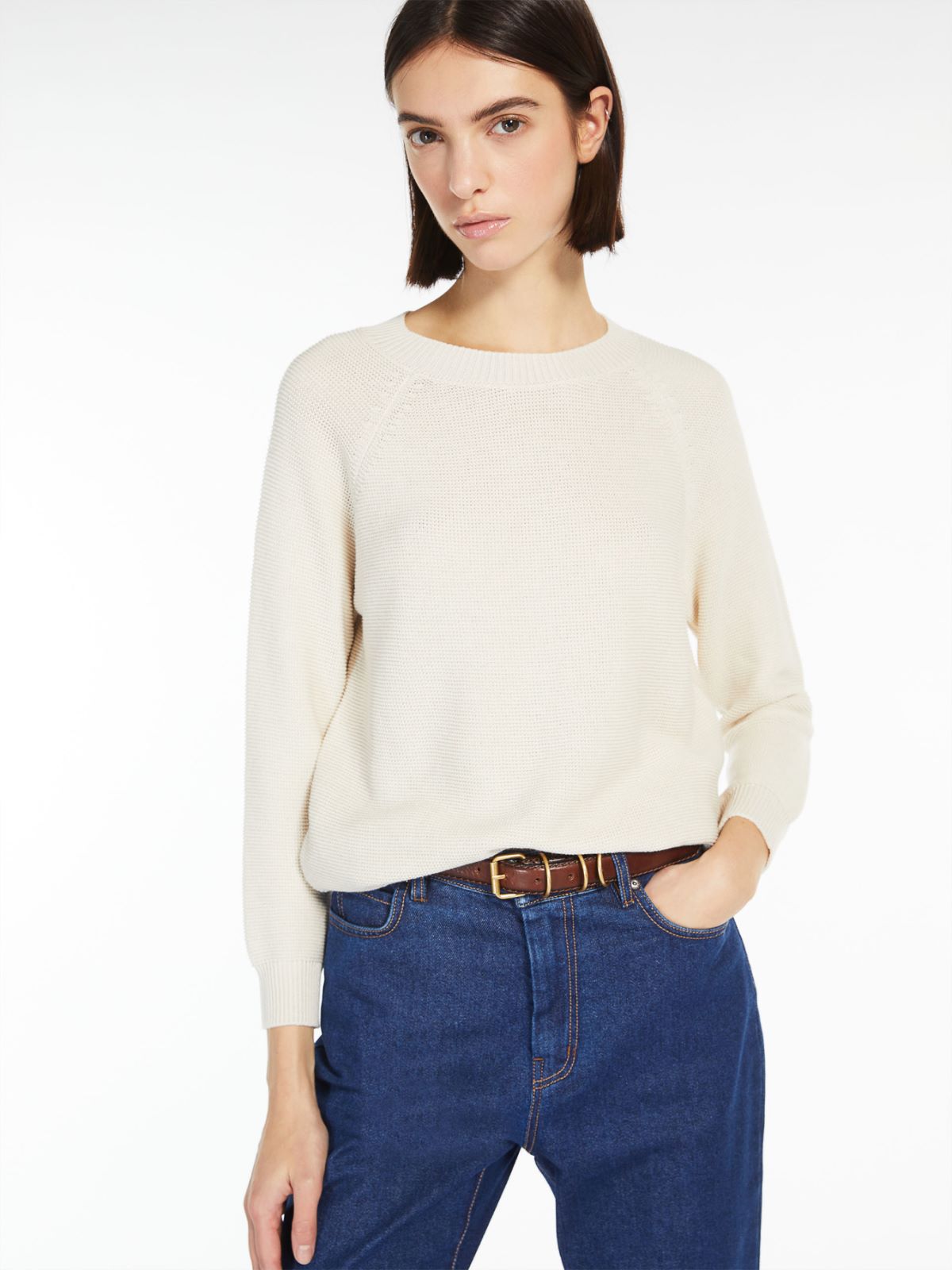 Cotton-yarn jumper - IVORY - Max Mara - 4