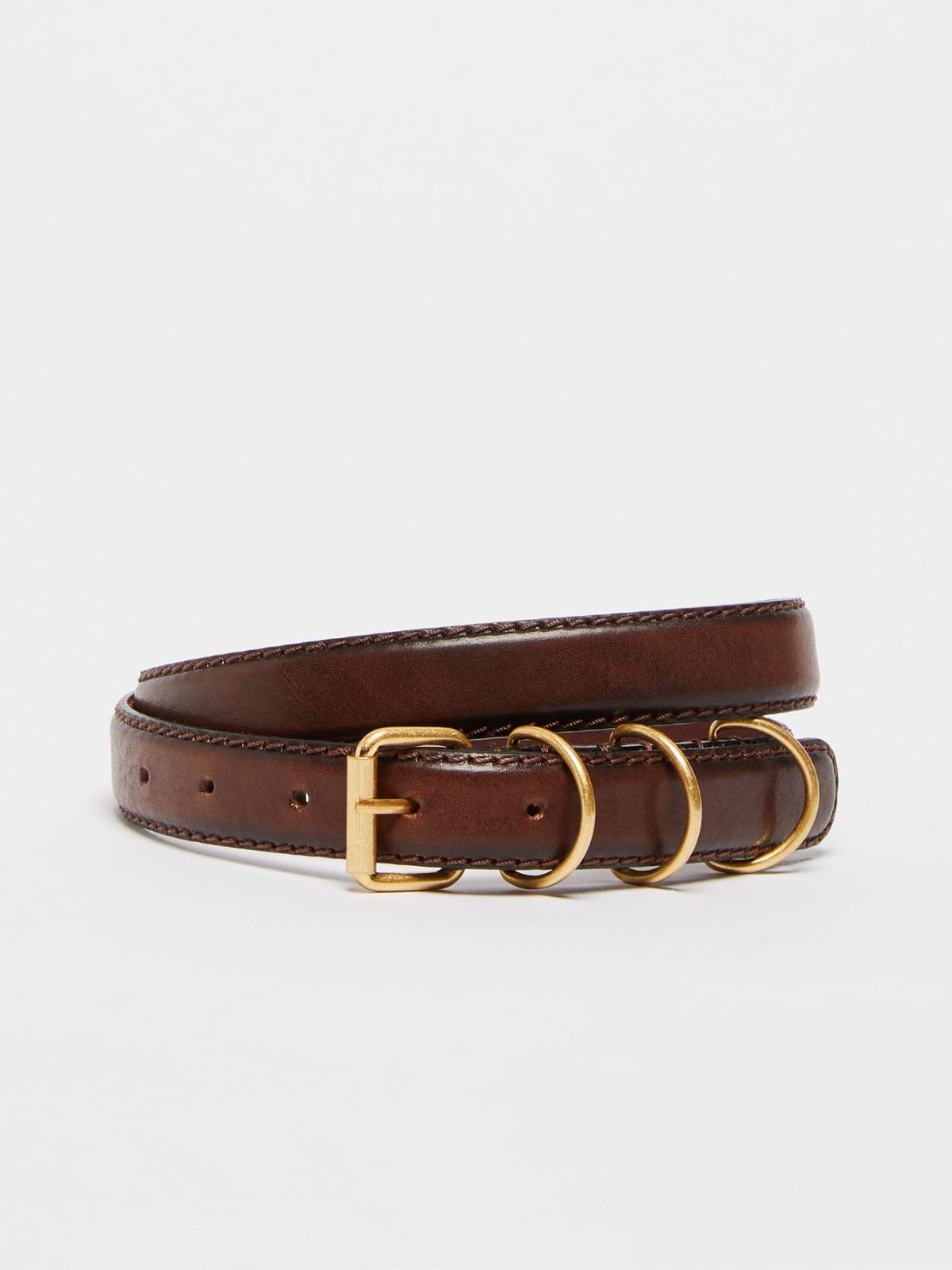 Leather belt - DARK BOWN - Max Mara