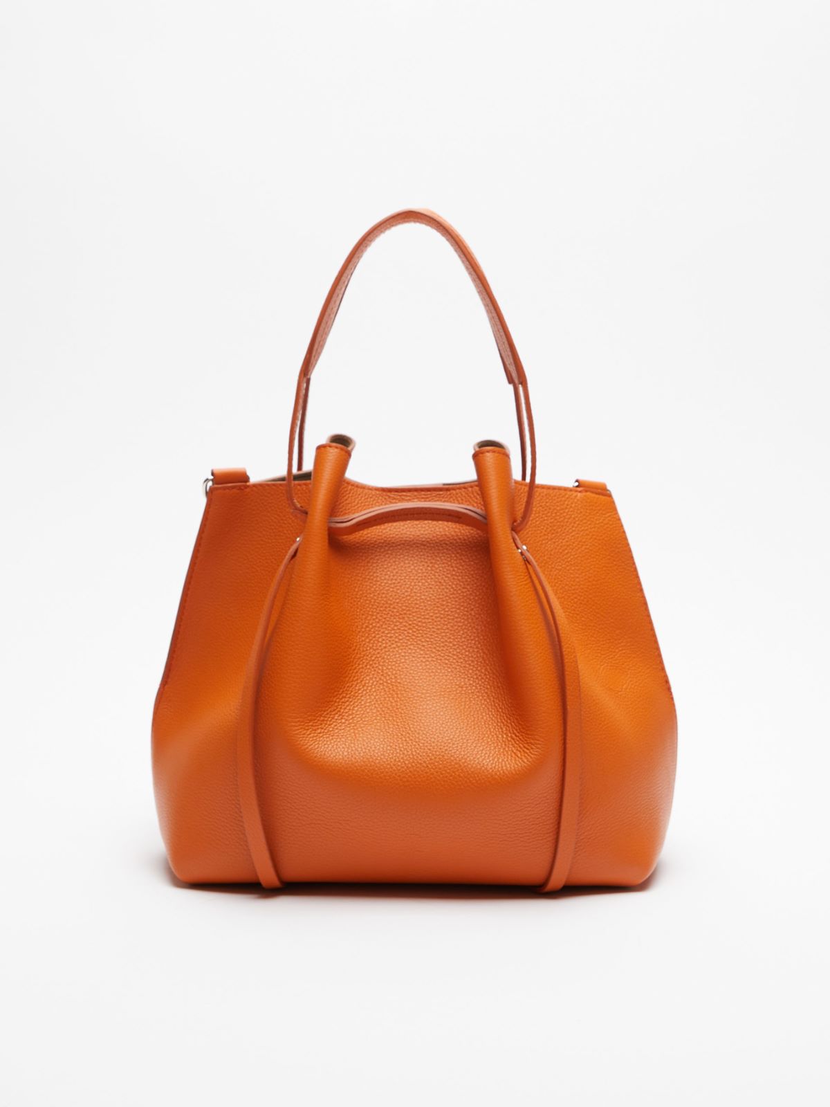 Leather bucket bag - TANGERINE - Max Mara - 3