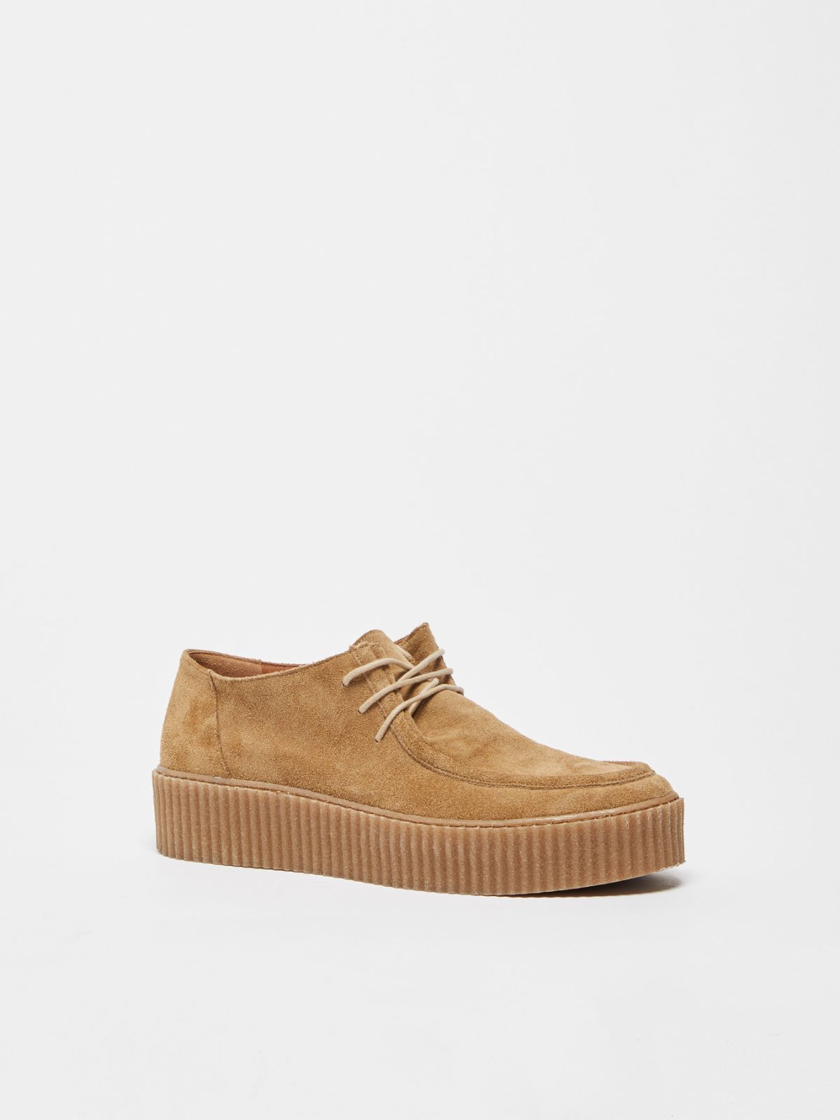 Suede Derby shoes - TOBACCO - Max Mara - 2