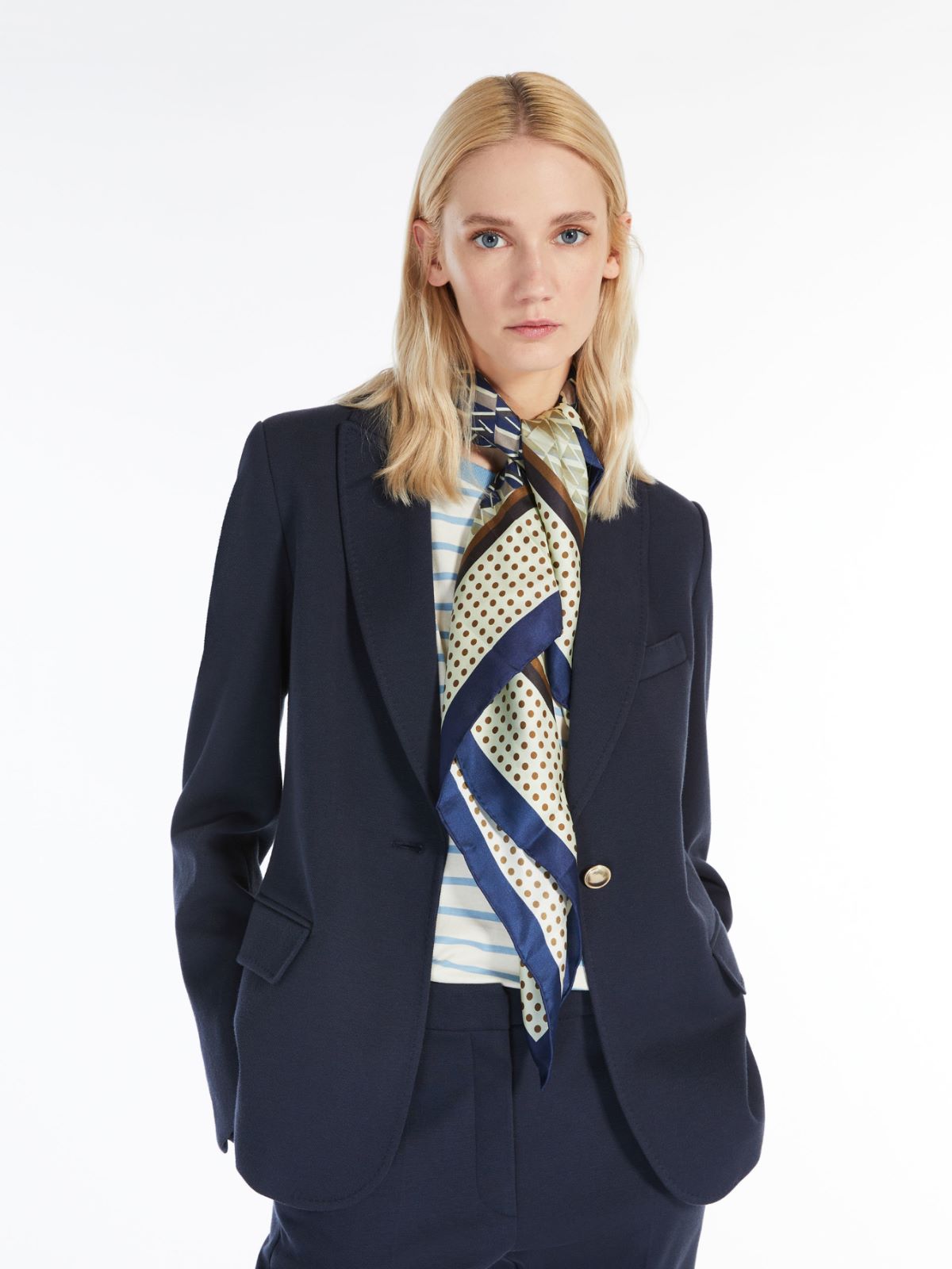 Jersey blazer - NAVY - Max Mara - 4