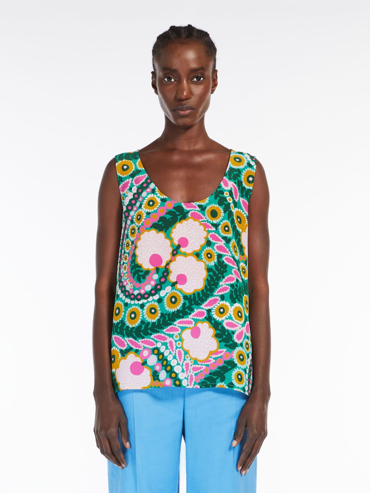 Silk top - GREEN - Max Mara - 2