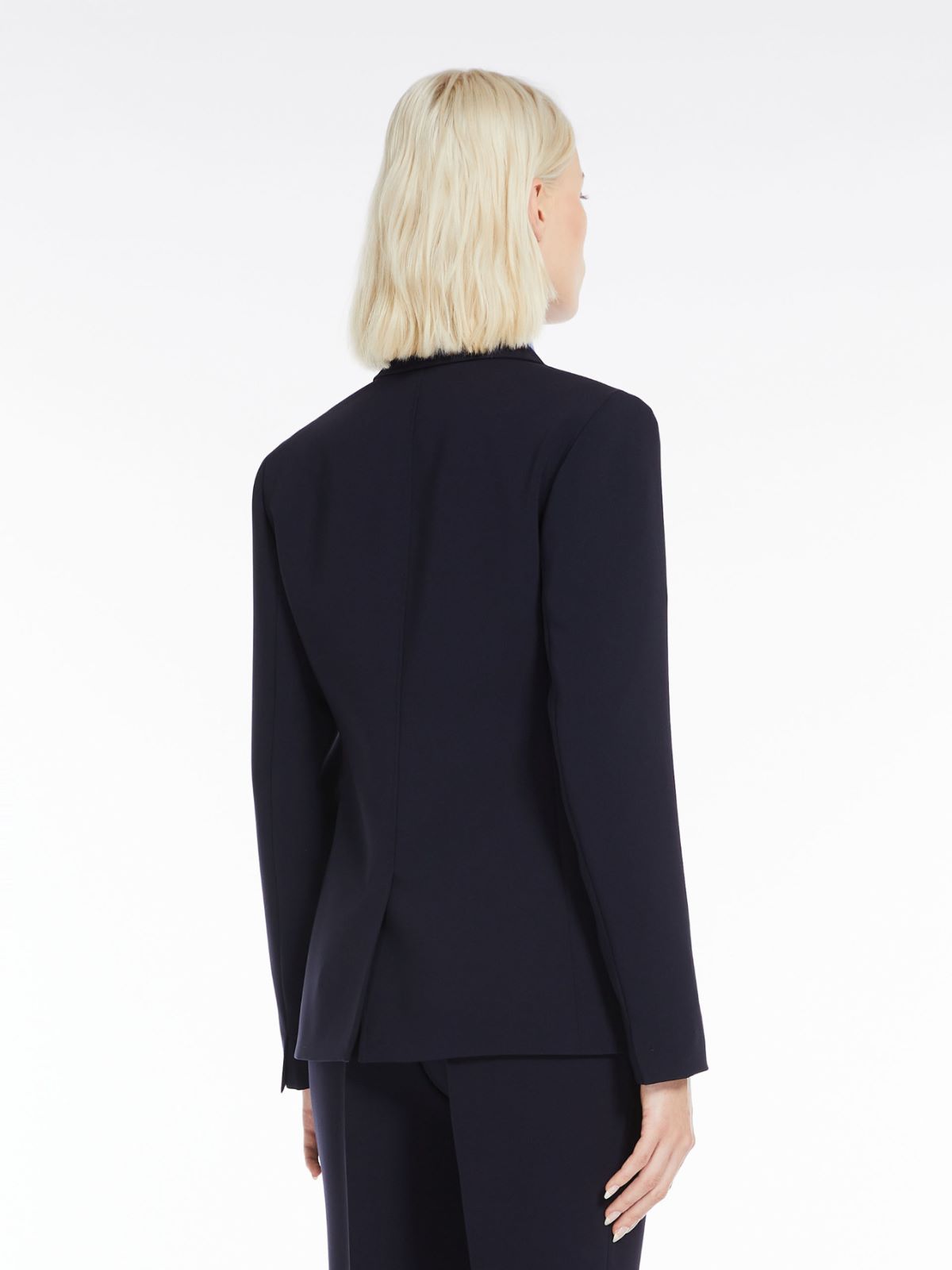 Blazer in flowing fabric - NAVY - Max Mara - 3