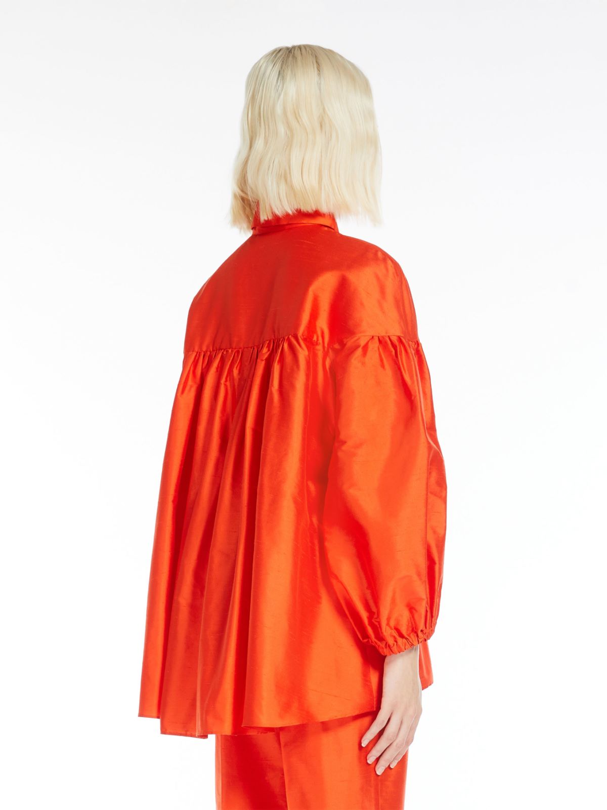 Shantung blouse - ORANGE - Max Mara - 3
