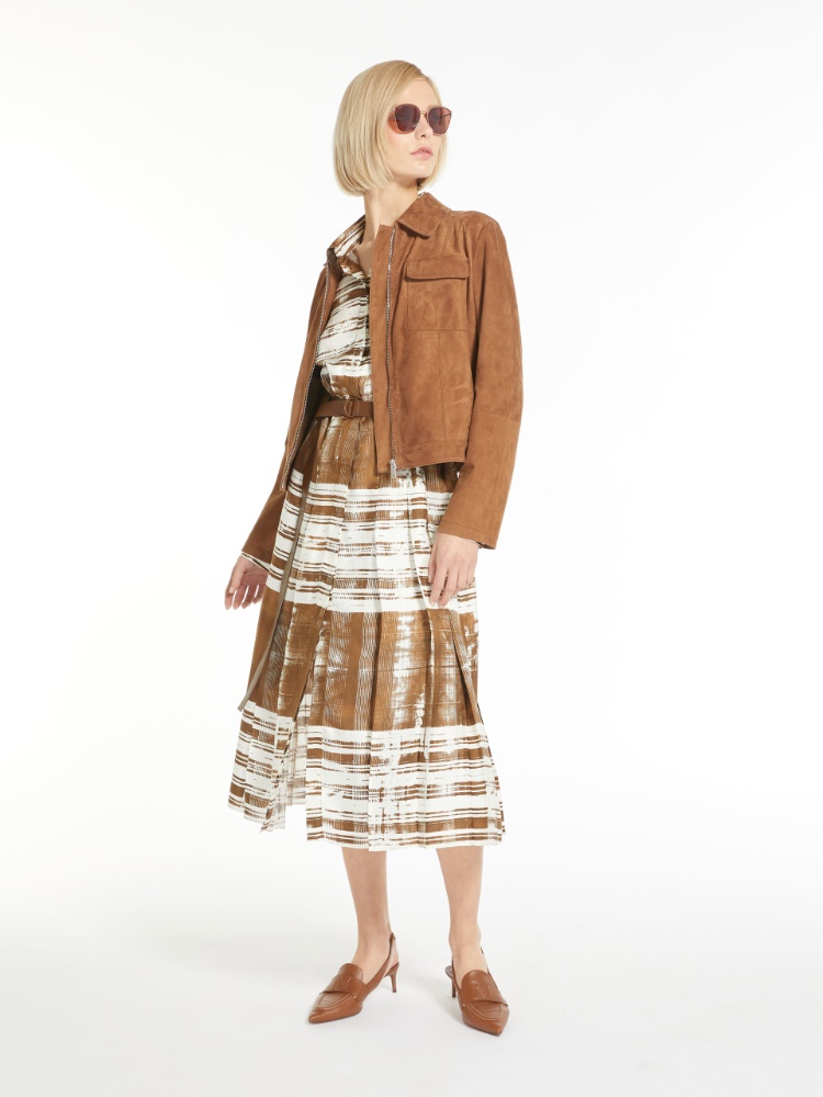 Silk dress - TOBACCO - Max Mara