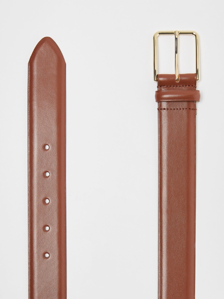 Leather belt - TOBACCO - Max Mara