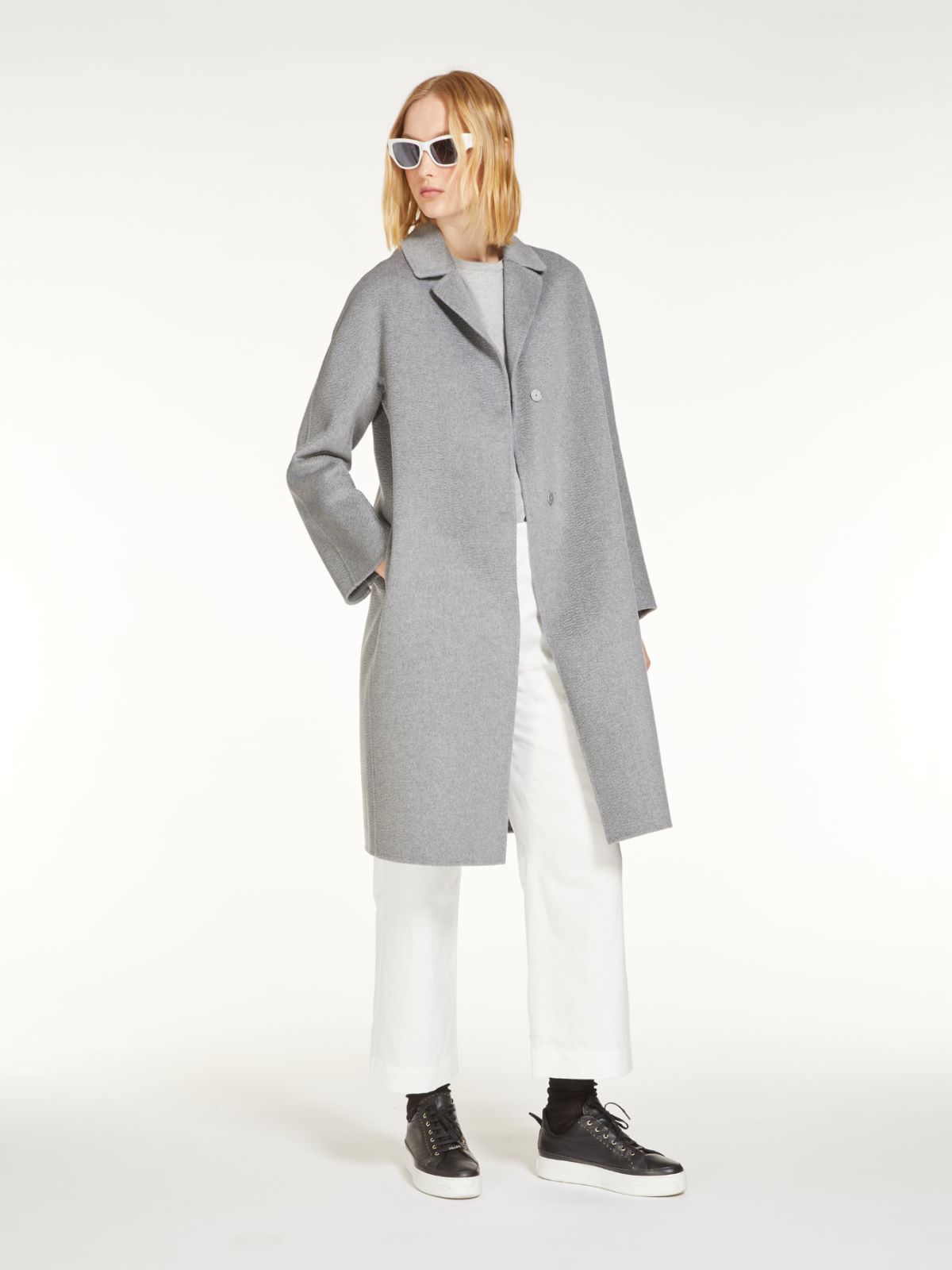 Wool and cashmere coat - MEDIUM GREY - Max Mara