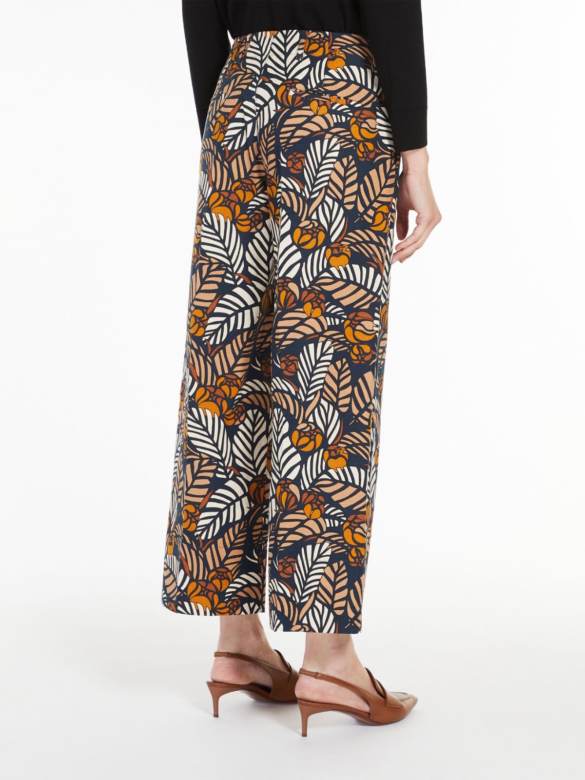 Cotton and linen trousers - ULTRAMARINE - Max Mara - 3