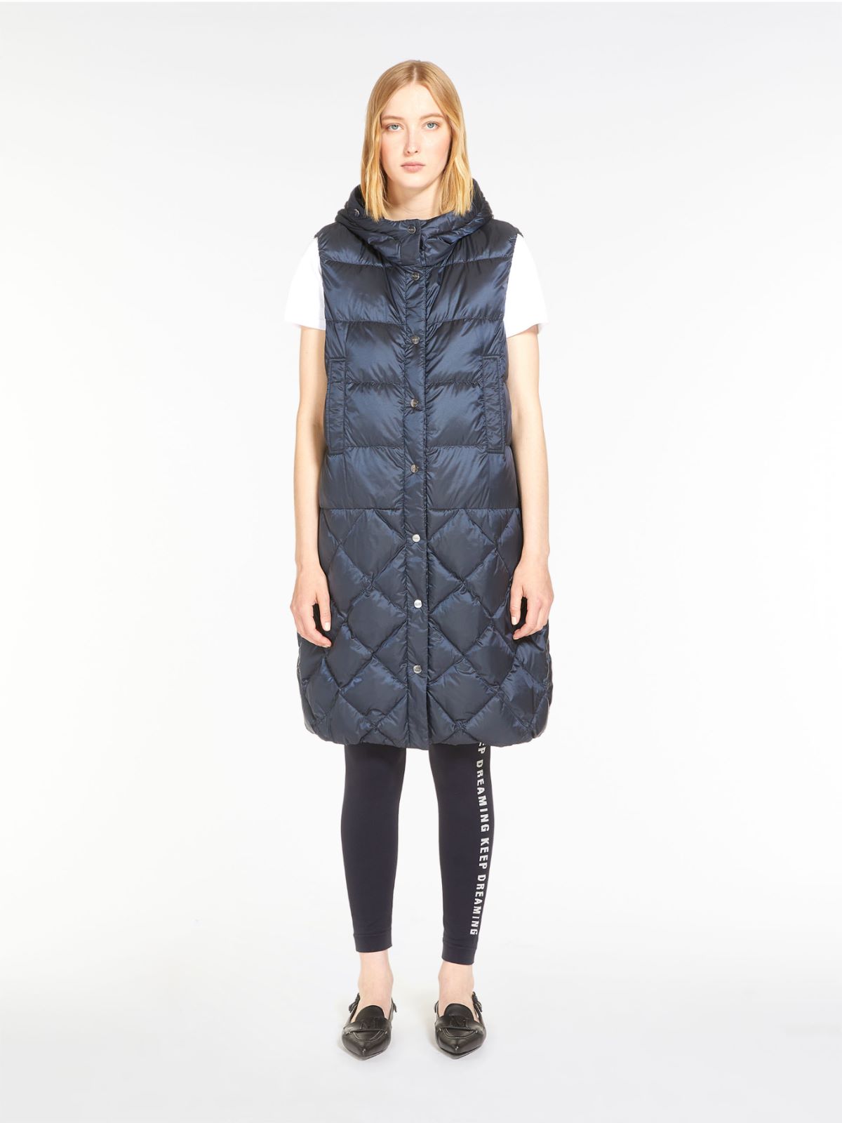 Water-repellent technical canvas gilet - MIDNIGHTBLUE - Max Mara - 2
