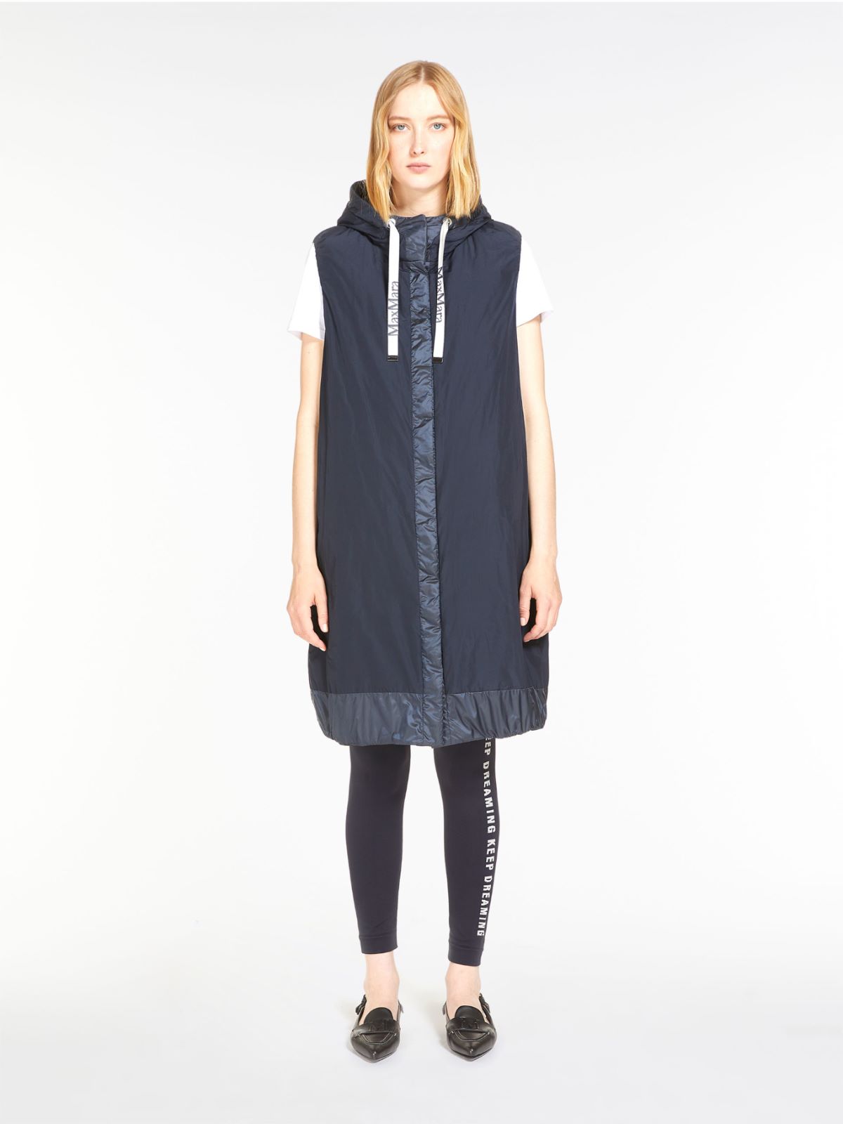Water-repellent technical canvas gilet - MIDNIGHTBLUE - Max Mara - 4
