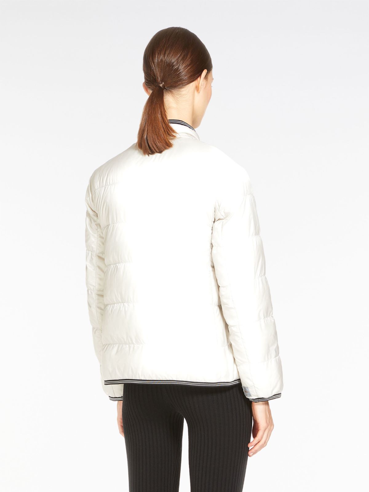 Reversible water-repellent canvas down jacket - BLACK - Max Mara - 5
