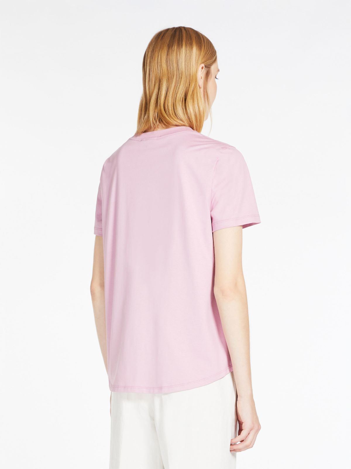 Cotton jersey T-shirt - ANTIQUE ROSE - Max Mara - 3