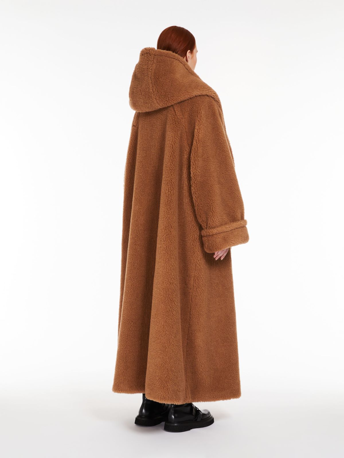 Oversized Teddy wrap coat - CAMEL - Max Mara - 3
