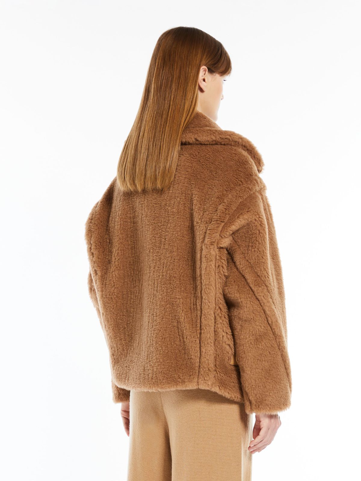 Teddy fabric biker jacket - CAMEL - Max Mara - 3