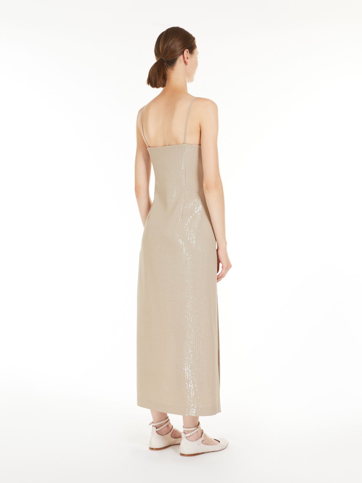 Long sequined dress - BEIGE - Max Mara - 3