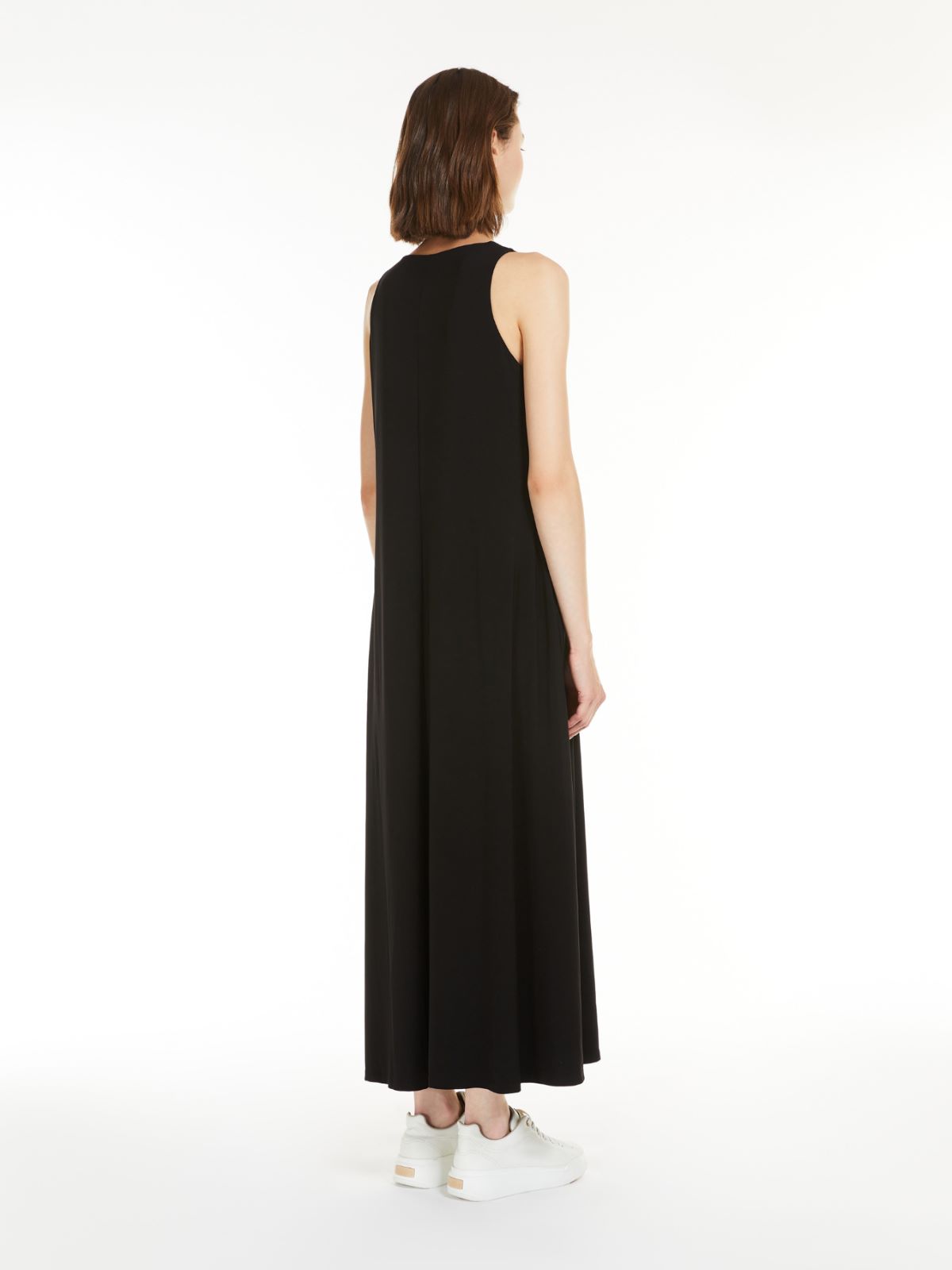 Vestido evasé de punto elástico - NEGRO - Max Mara - 3