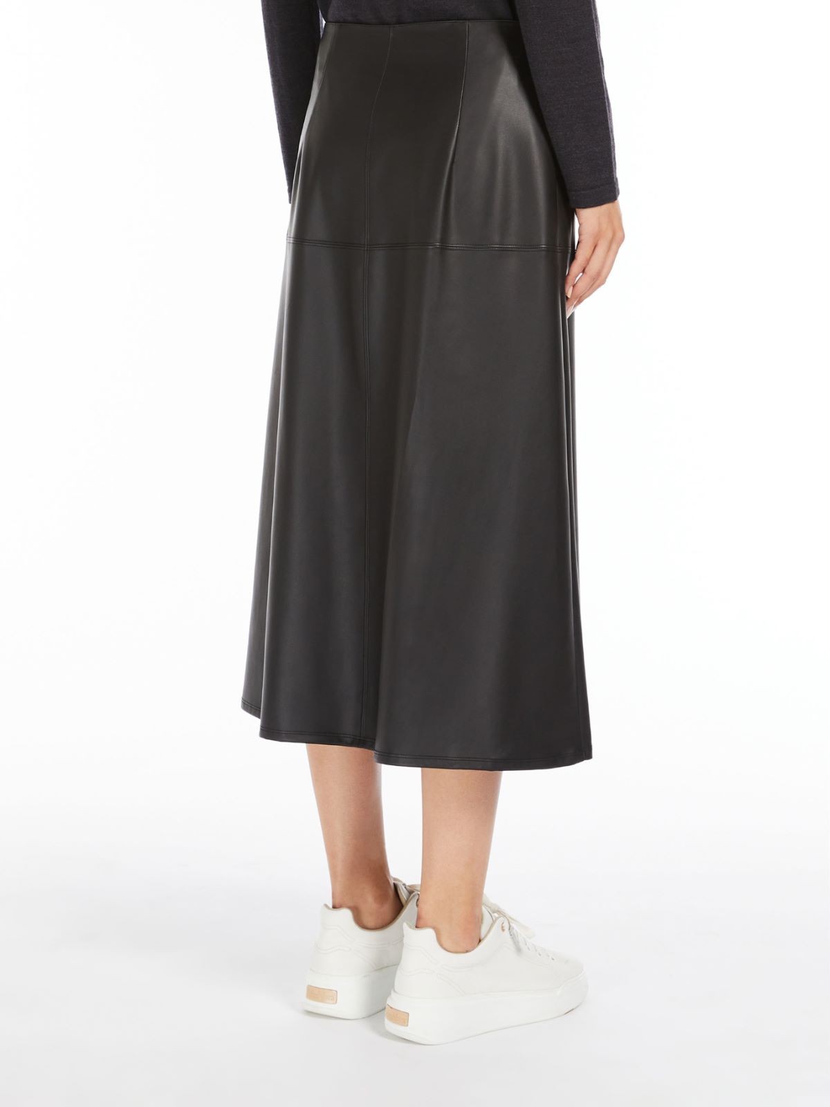 Coated jersey skirt - BLACK - Max Mara - 3