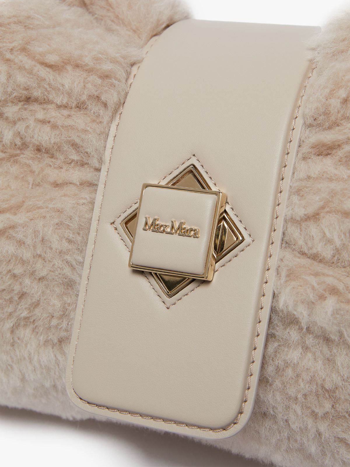 Grande pochette en Teddy - SABLE - Max Mara - 4