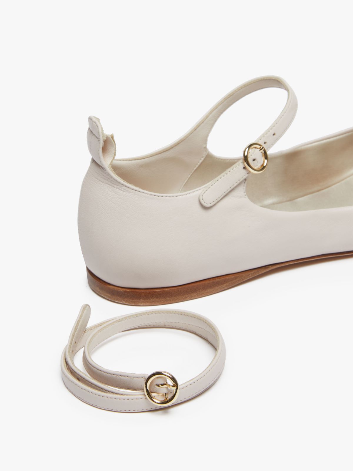 Nappa leather ballet flats - SAND - Max Mara - 4