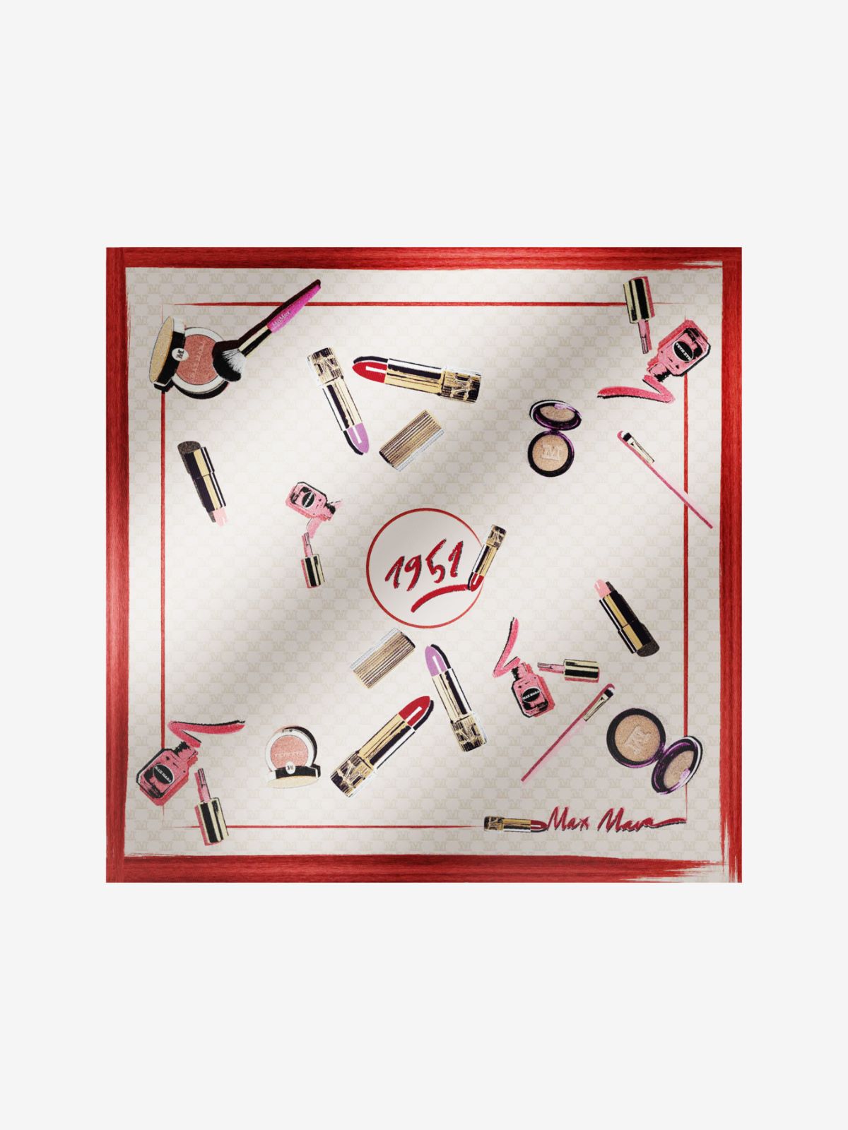 Printed silk foulard - MAKE UP NUDE - Max Mara