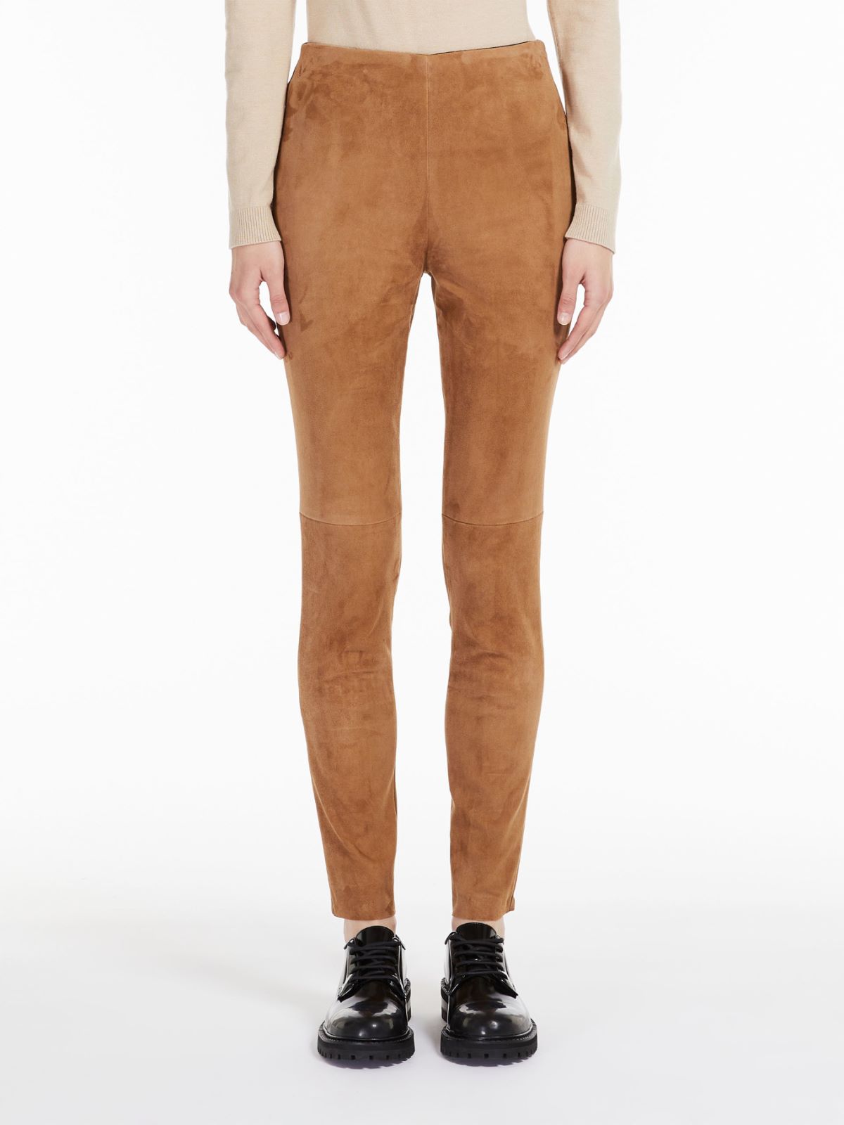 Pantaloni In Pelle Folcloristici Per Bambini - Marrone Chiaro Corti - Modello Trabitz - Foto 2