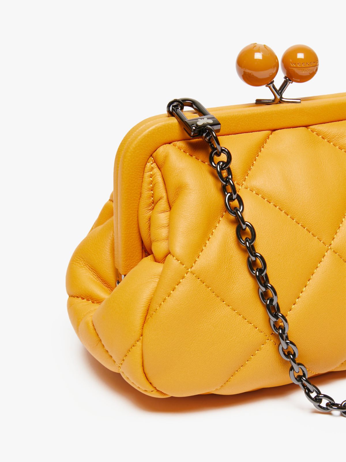 Small Pasticcino Bag in nappa leather - GOLD - Max Mara - 4