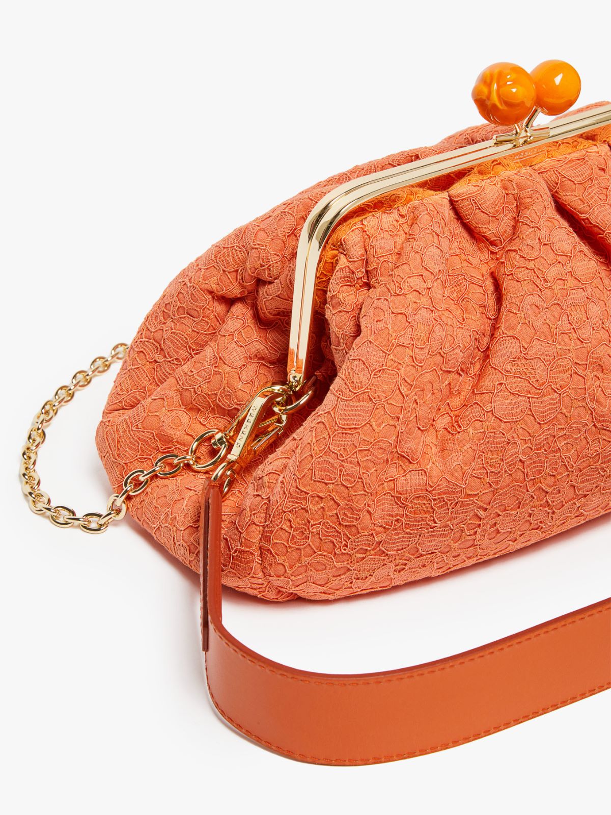 Hommage à la France Pasticcino Bag in lace - TANGERINE - Max Mara - 5