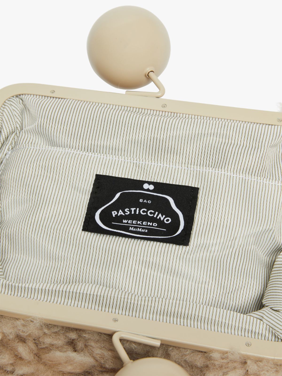 Medium Pasticcino Bag in soft fabric - SAND - Max Mara - 6
