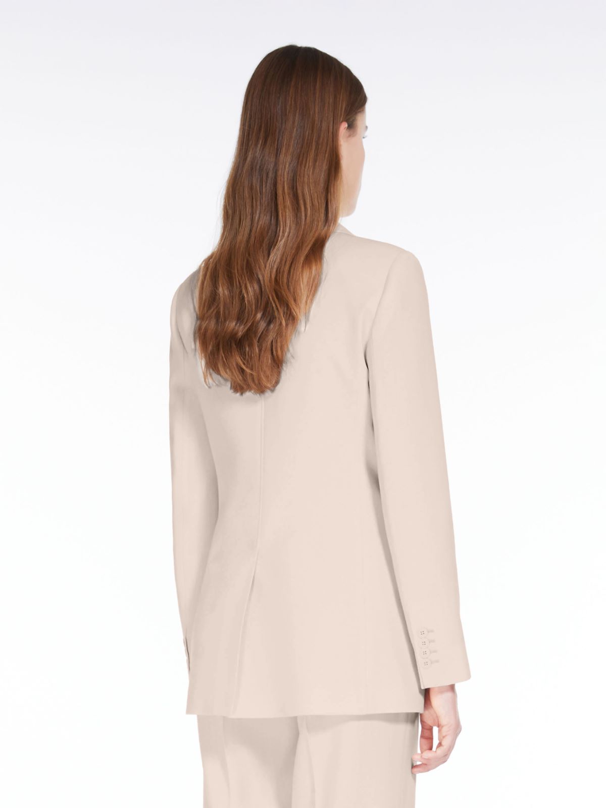 Wool satin crepe blazer - POWDER - Max Mara - 3