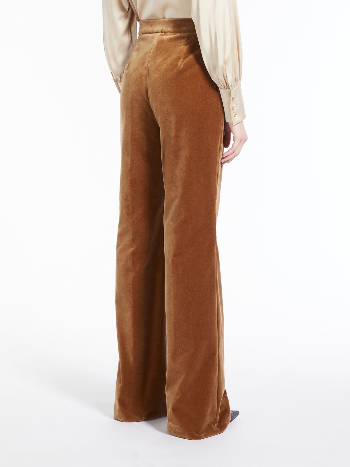 Cotton velvet trousers - CAMEL - Max Mara - 3