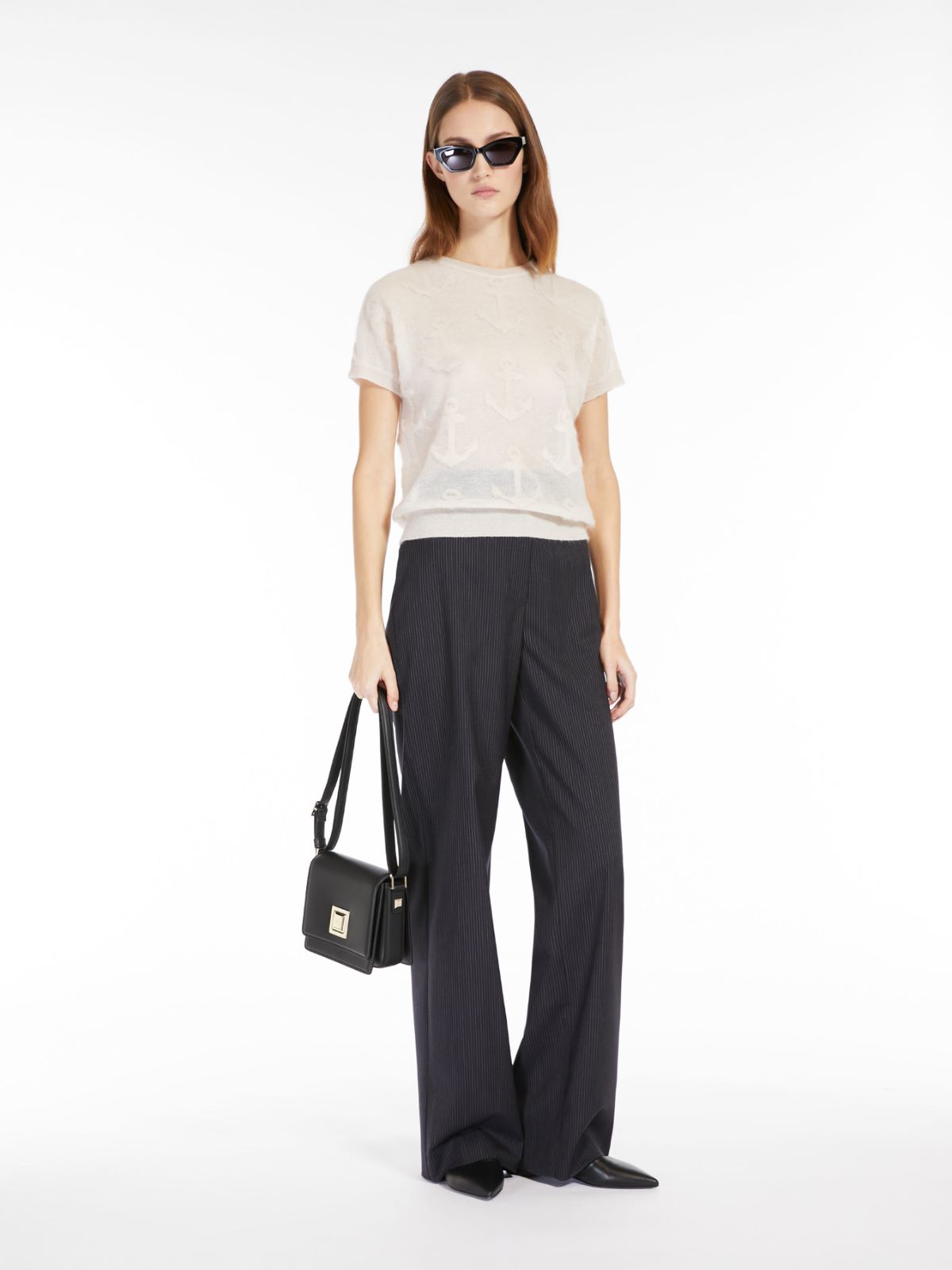 Jacquard mohair gauze sweater - BEIGE - Max Mara