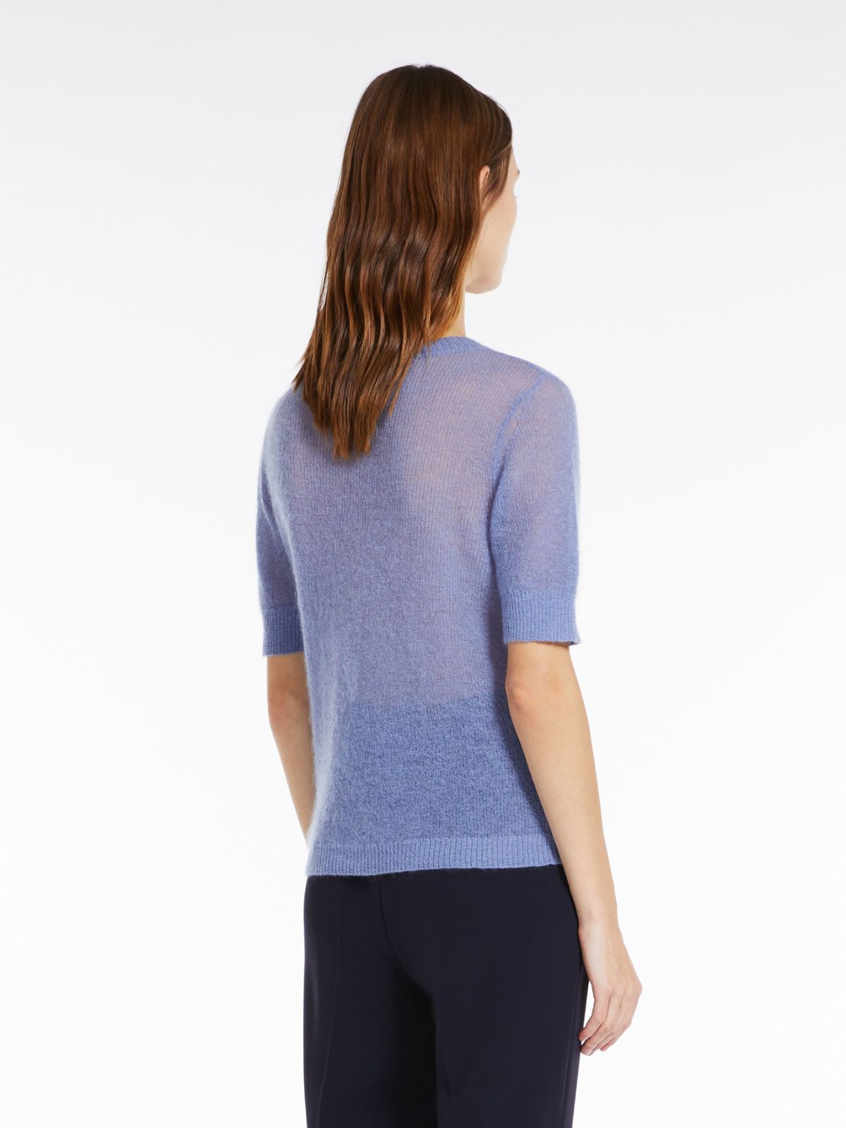 Mohair gauze sweater - LIGHT BLUE - Max Mara - 3