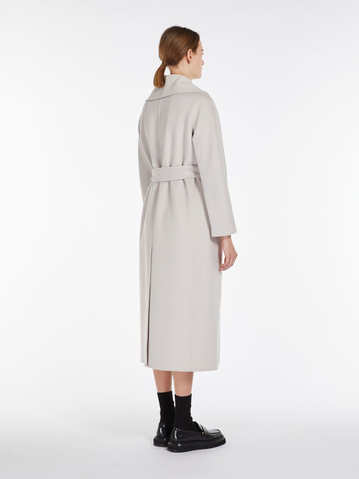 Wool and cashmere robe coat - ECRU - Max Mara - 3