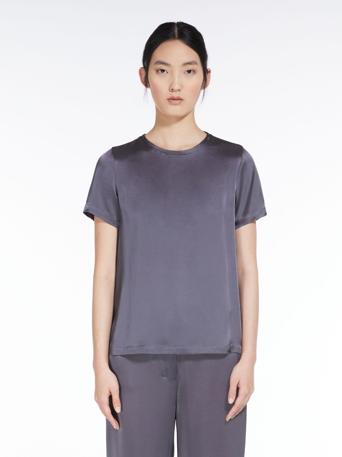 Viscose-blend satin T-shirt - AVIO - Max Mara - 2