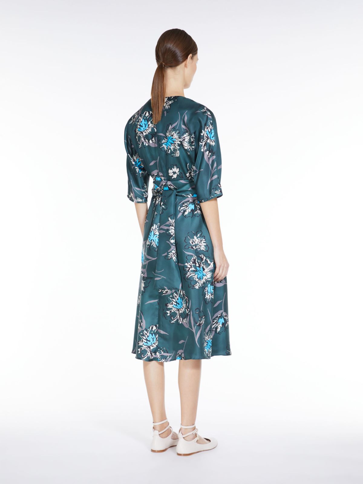 Abito in seta stampata - VERDE PASTELLO - Max Mara - 3