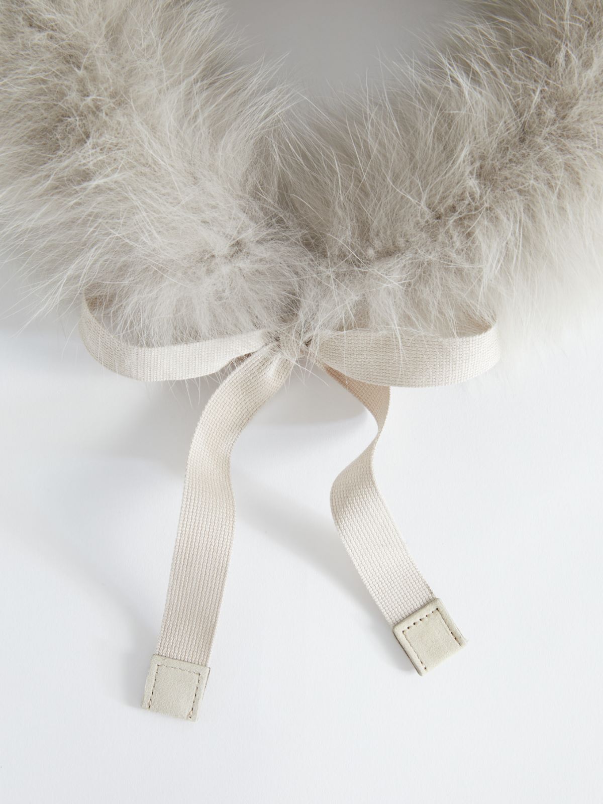 Fox fur trimmed hood - SAND - Max Mara - 2