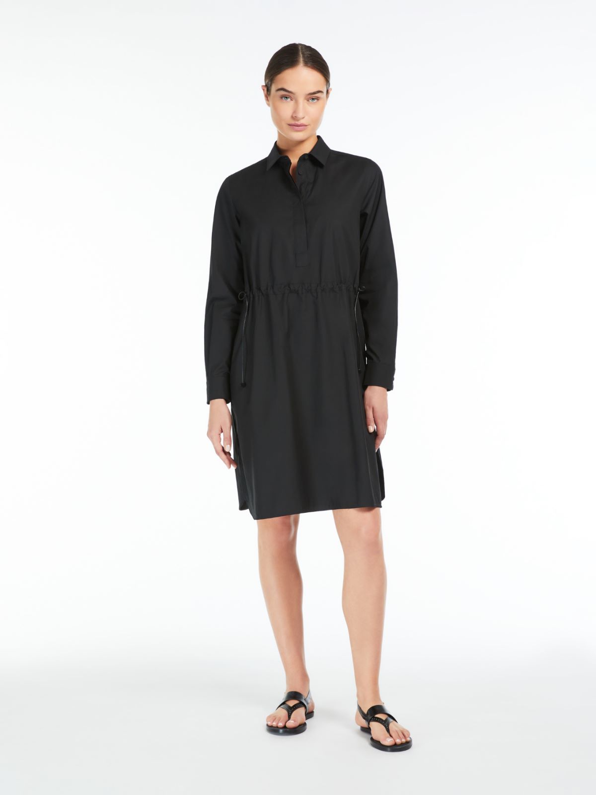 Max Mara Saio Mid-length Dress In Black