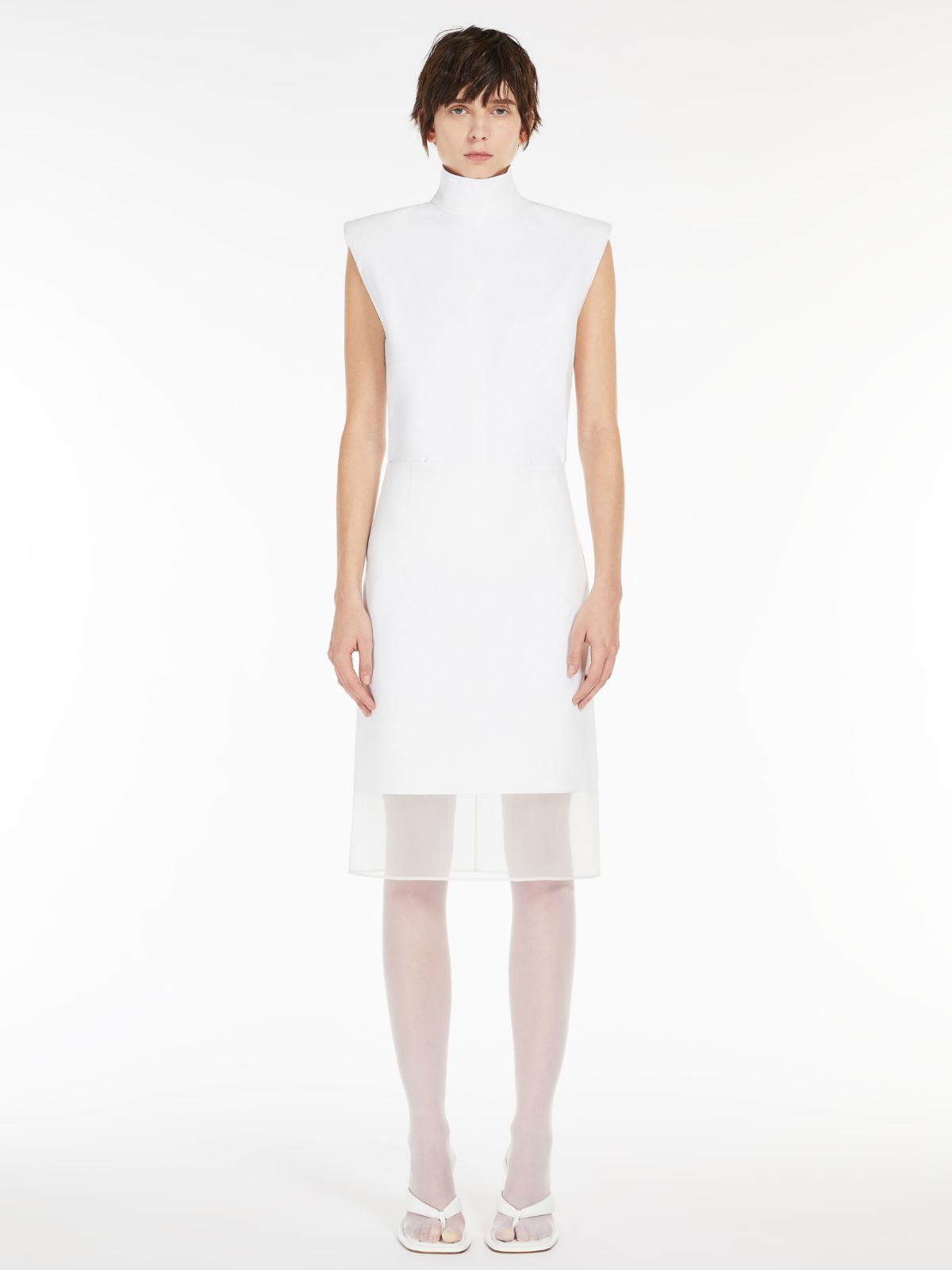 MAX MARA ORGANZA-INSERT SKIRT