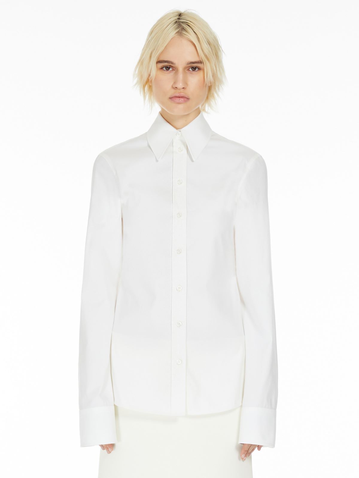 Floral lace T-shirt, ivory |  