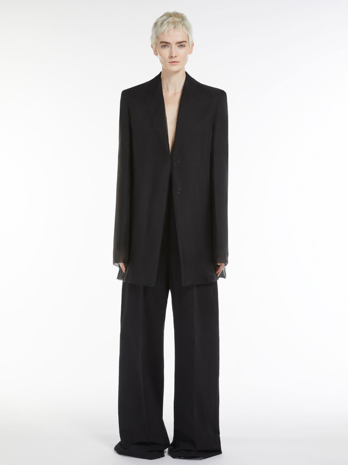 Max Mara Low-rise Trousers In Black