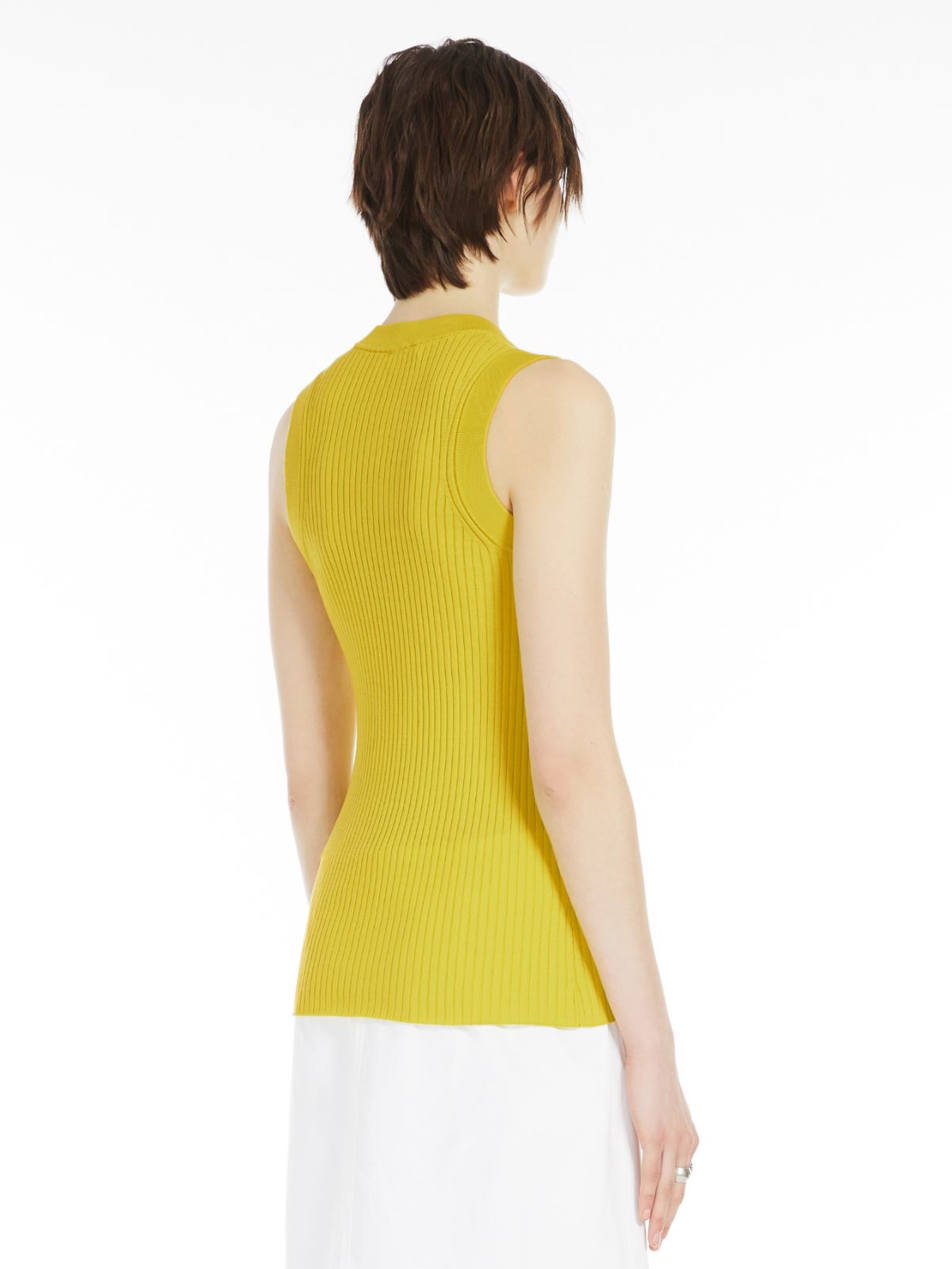 Knitted vest top, lemon "TOLEDO" Max Mara