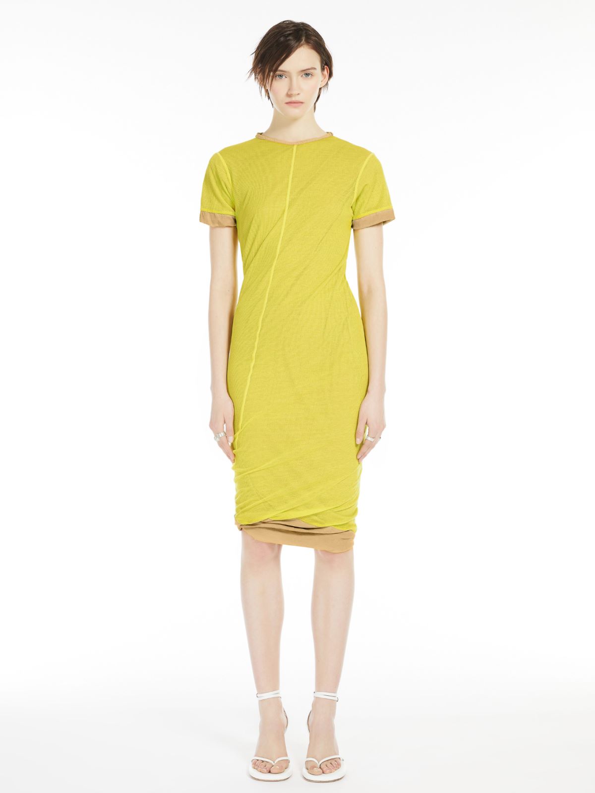 Max Mara Reversible Dress In Beige