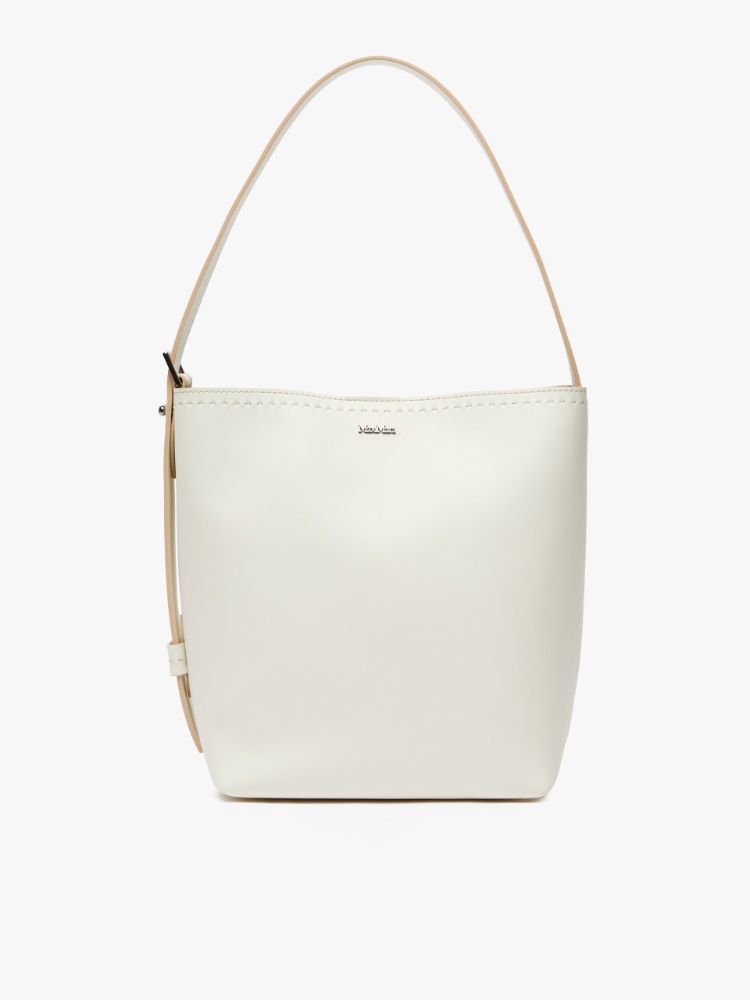 [アルケティポ] カーフ レザー ショッピング バッグ - WHITE - Max Mara