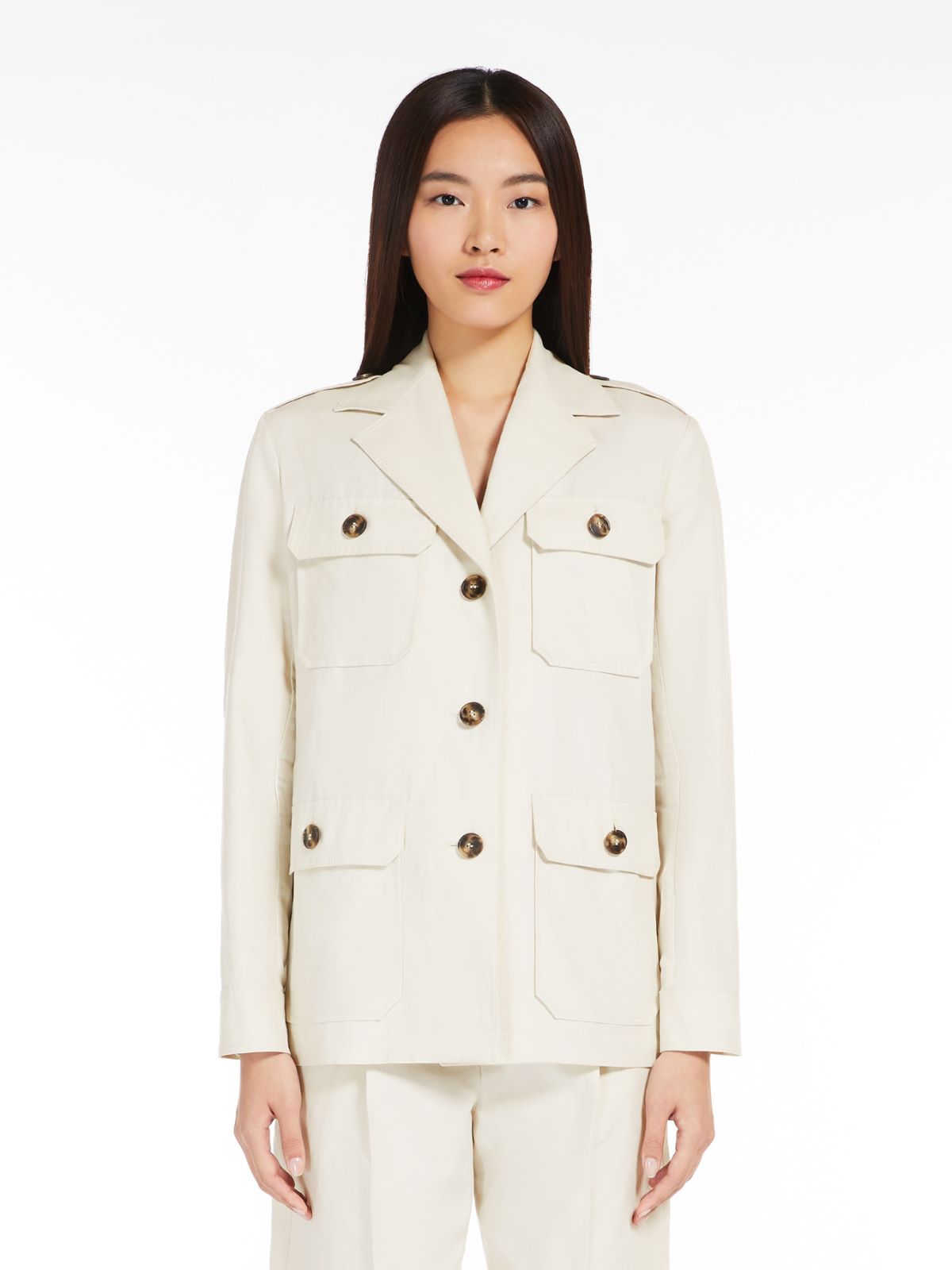 Max Mara Ivory Linen Blend Blazer Women main image 0