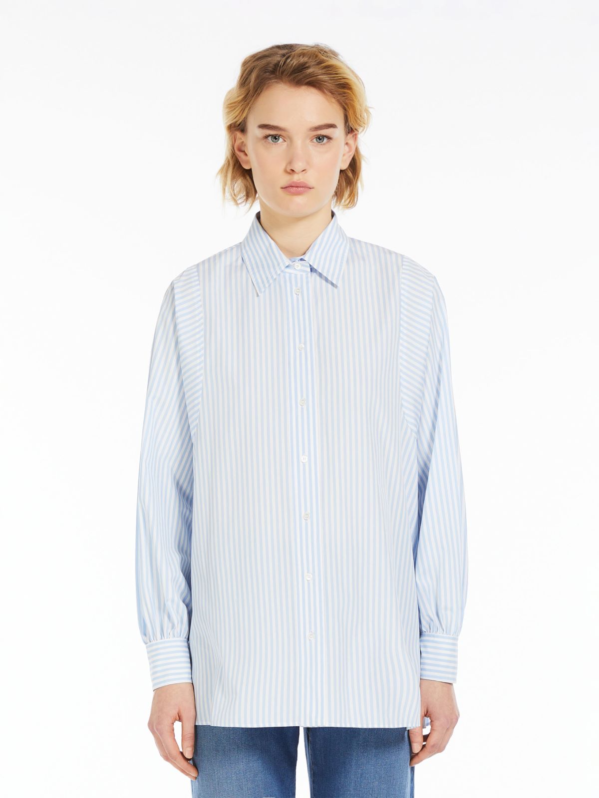 Cotton shirt, sky blue | 